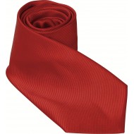 Corbata 100% microfibra jacquard roja